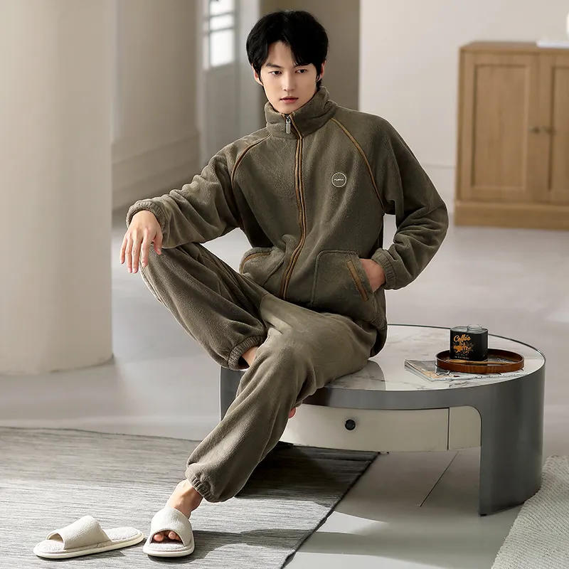 Floating Light Islands Pajama Set Shopping Bag Men's Tan-5