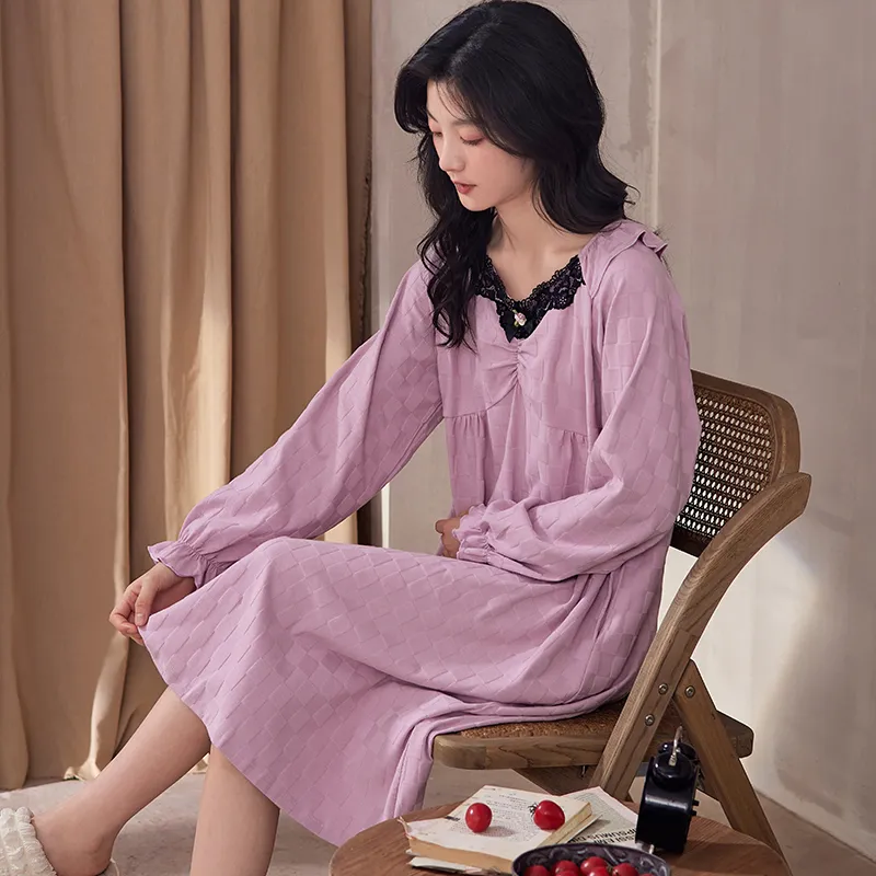 Floating Light Islands Nightgown Women's Box Purple-2