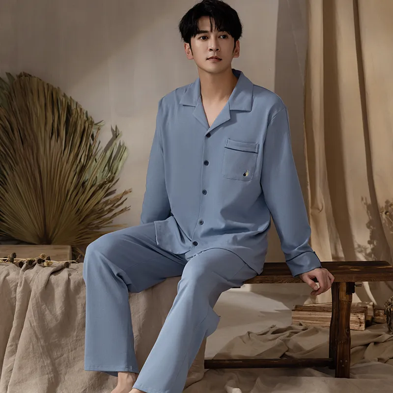 Floating Light Islands Pajama Set Men's Box Light Blue-2