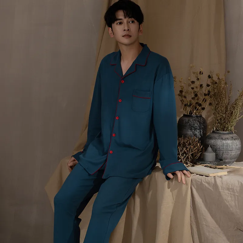Floating Light Islands Pajama Set Men's Box Blue-1