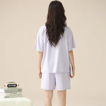 Floating Light Islands Pajama Set Women's Box Light Purple
