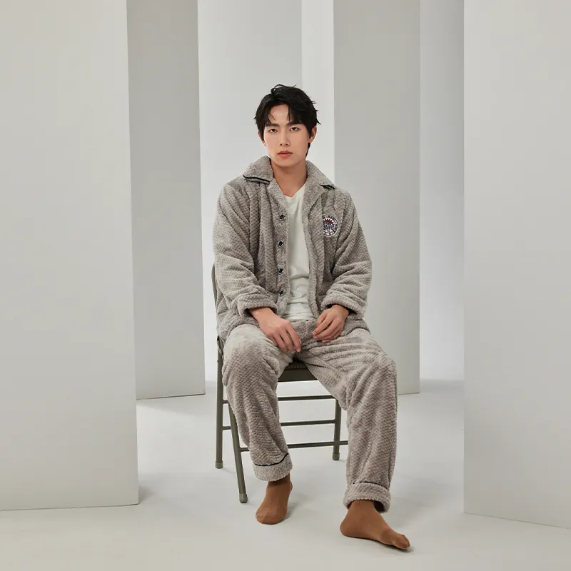 Floating light islands Men Pajama Sets-2