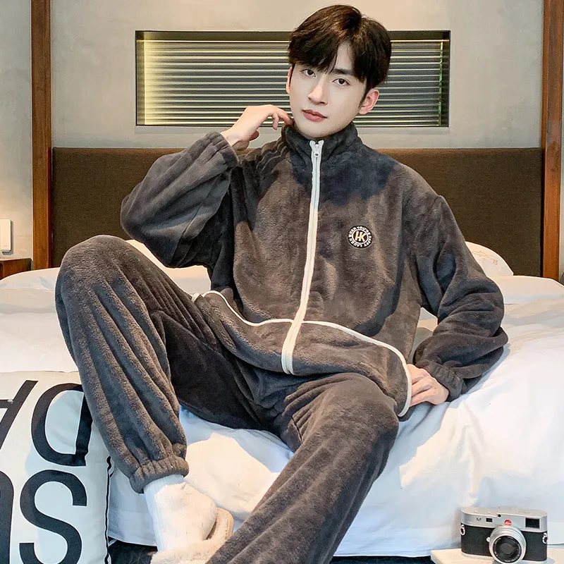 Floating light islands Men Pajama Sets-2