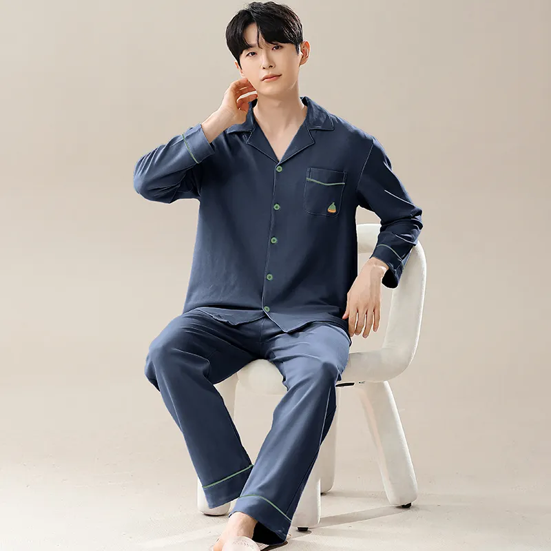 Floating light islands Men Pajama Sets-2