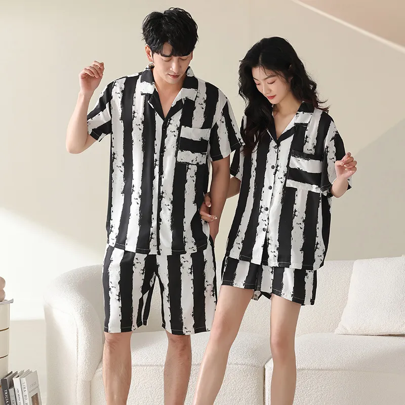 Floating Light Islands Pajama Set Unisex Gift Box Set Black-8