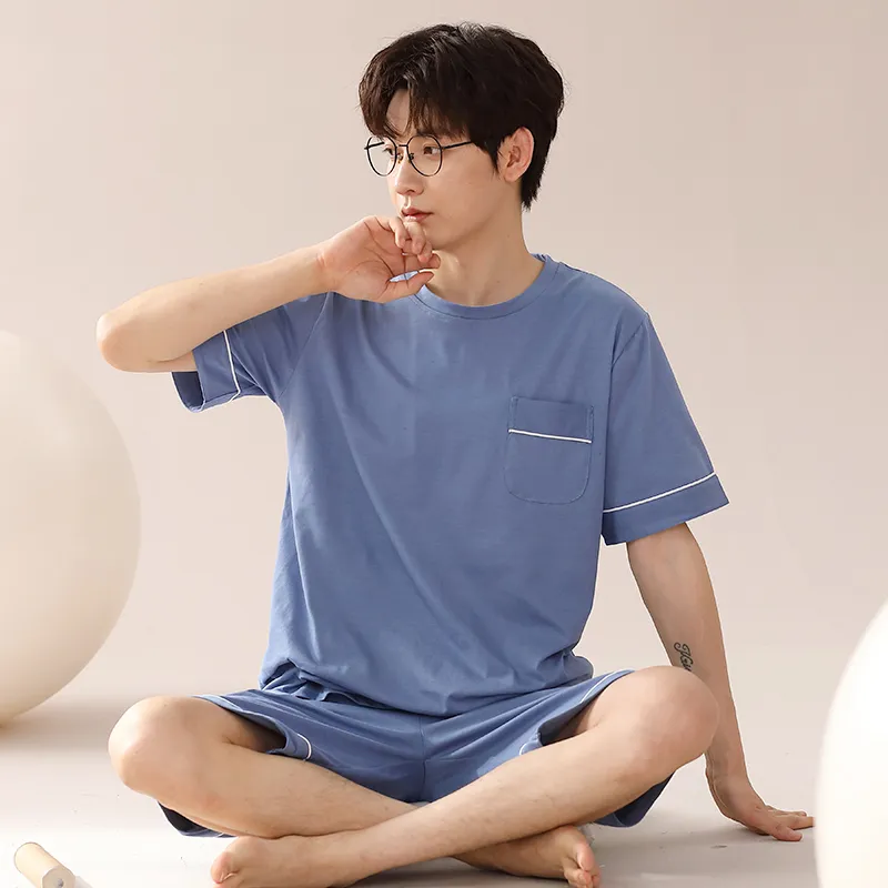 Floating Light Islands Pajama Set Men's Box Cerulean-1