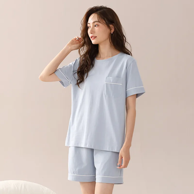 Floating Light Islands Pajama Set Women's Box Light Purple-9