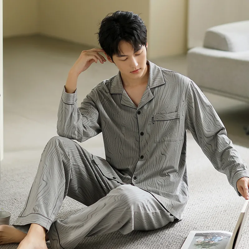 Floating Light Islands Pajama Set Men's-4