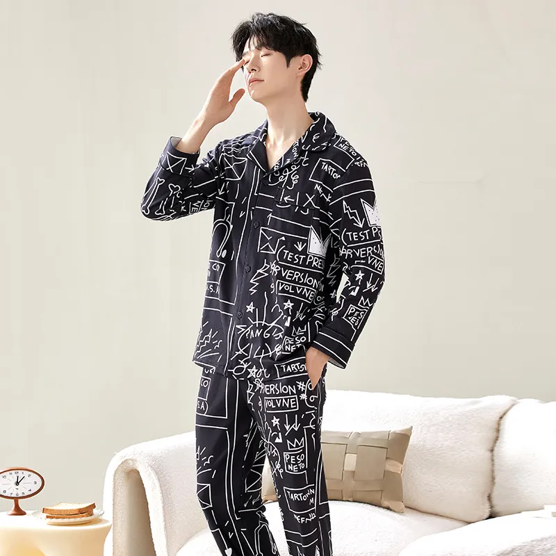 Floating Light Islands Pajama Set Men's-1