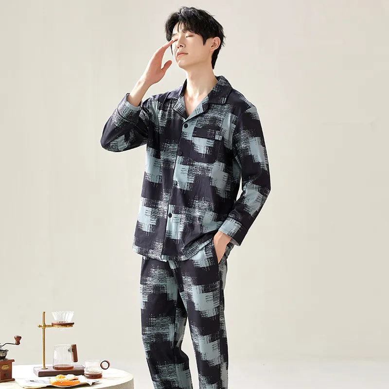 Floating Light Islands Pajama Set Men's-1
