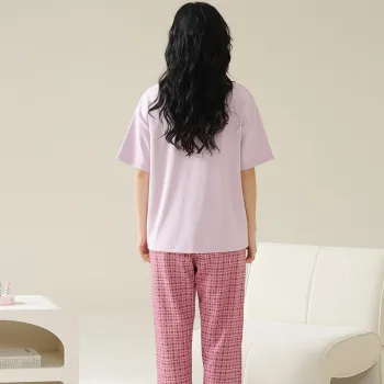Floating Light Islands Pajama Set Women's Gift Box Set Pink Purple