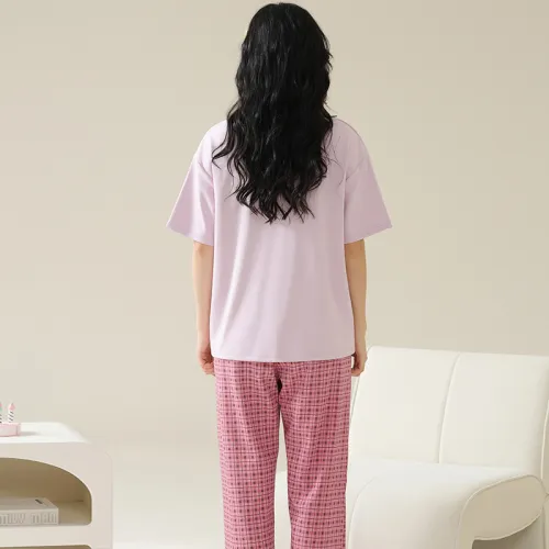 Floating Light Islands Pajama Set Women's Gift Box Set Pink Purple