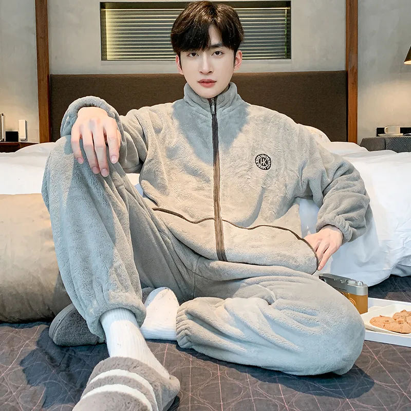 Floating light islands Men Pajama Sets-1