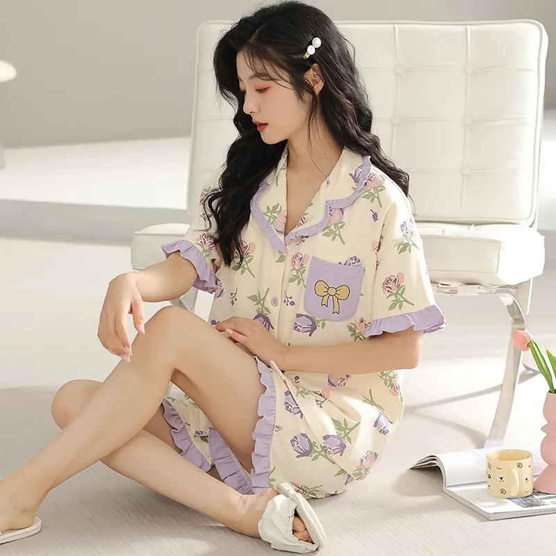 Floating Light Islands Pajama Set Women's Box Multicolor-2