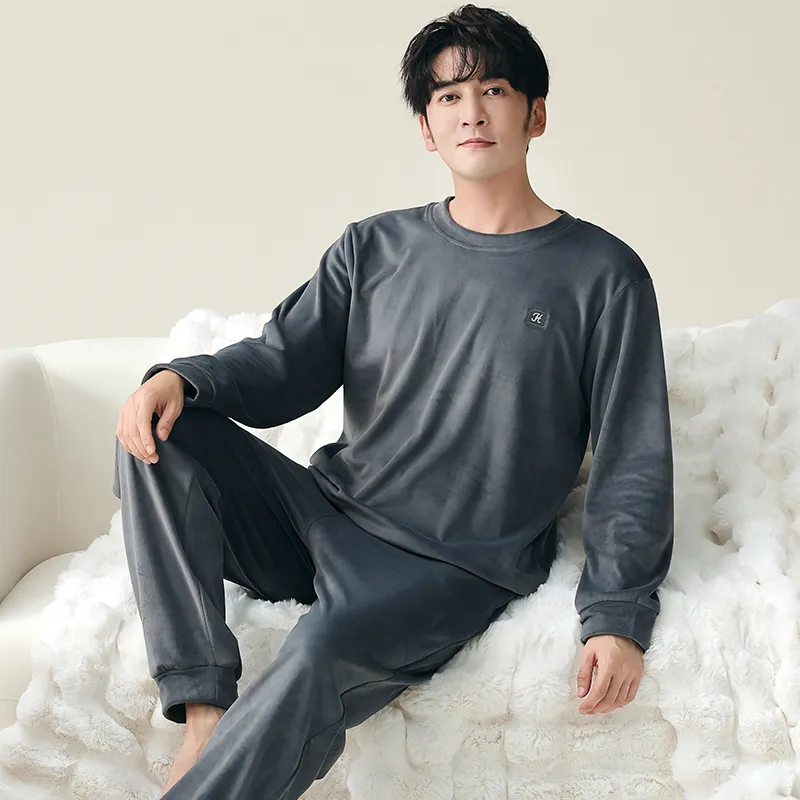 Floating Light Islands Pajama Set Men's Shopping Bag Dark Gray-1
