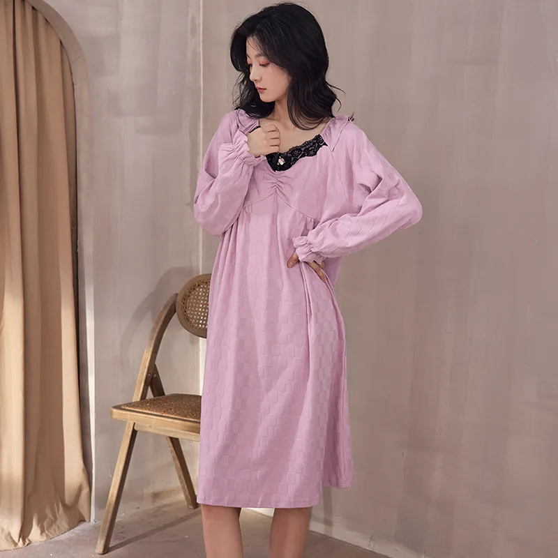 Floating Light Islands Nightgown Women's Box Purple-6