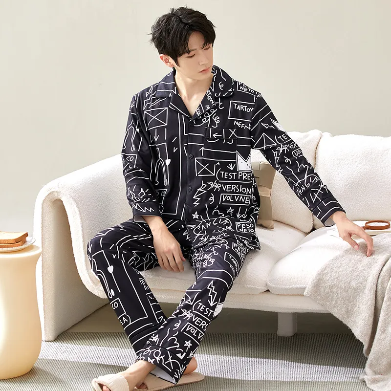 Floating Light Islands Pajama Set Men's-3