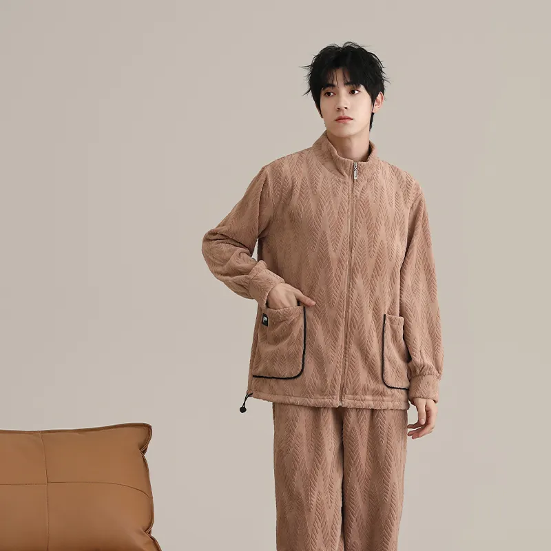 Floating light islands Men Pajama Sets-3