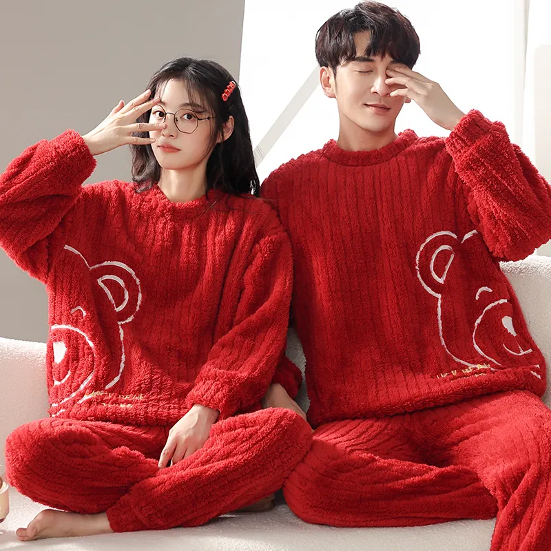 Floating light islands Unisex Pajama Sets-4
