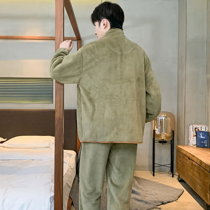 Floating light islands Men Pajama Sets-6