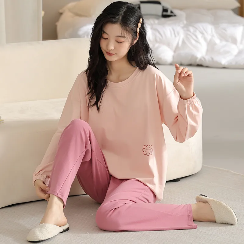 Floating Light Islands Pajama Set Women's Gift Box Set Peach-6