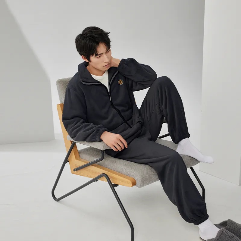 Floating light islands Men Pajama Sets-7