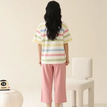 Floating Light Islands Pajama Set Women's Gift Box Set Pink