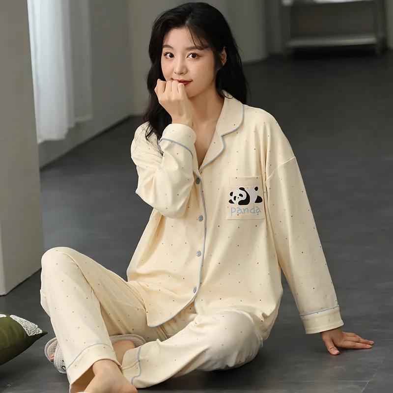 Floating Light Islands Pajama Set Women's Gift Box Set Ecru-7