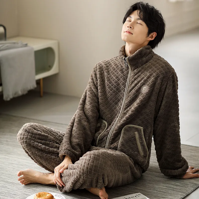 Floating Light Islands Pajama Set Shopping Bag Men's Umber-1