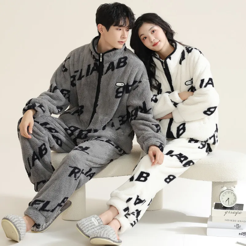 Floating light islands Unisex Pajama Sets-2