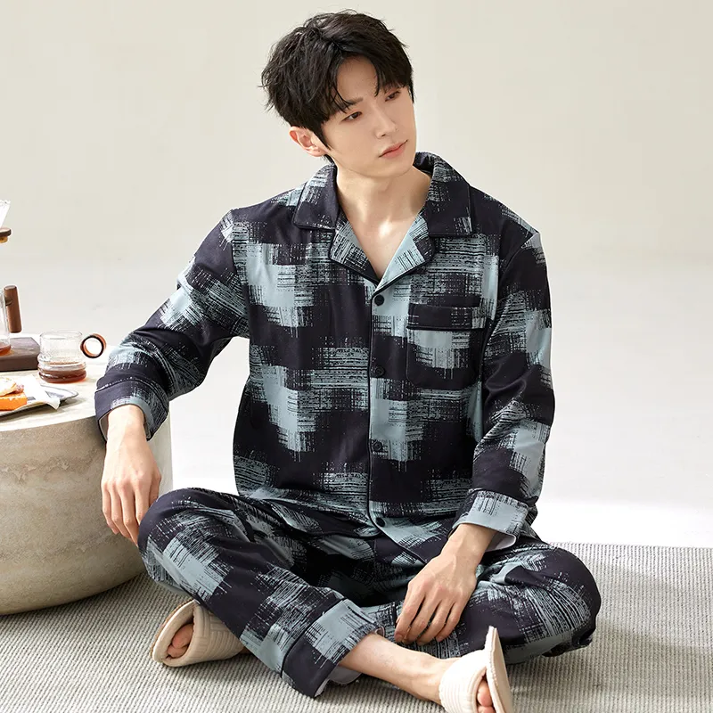 Floating Light Islands Pajama Set Men's-4