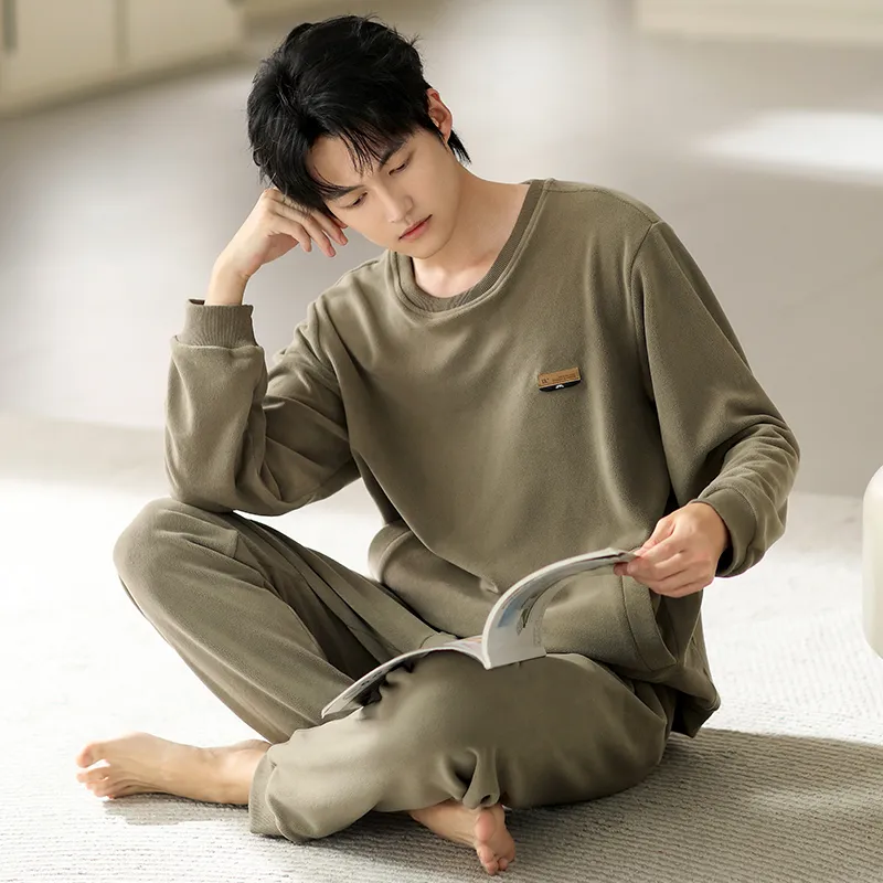 Floating Light Islands Pajama Set Shopping Bag Men's Light Yellow-6