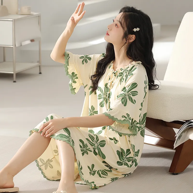 Floating Light Islands Nightgown Women's-4