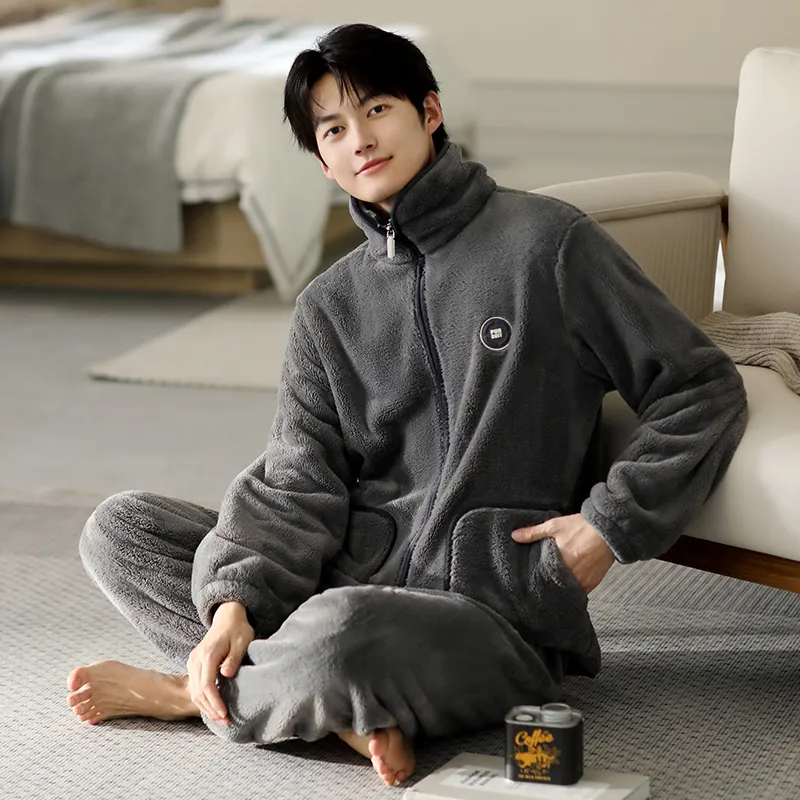 Floating Light Islands Pajama Set Shopping Bag Men's Gray-6