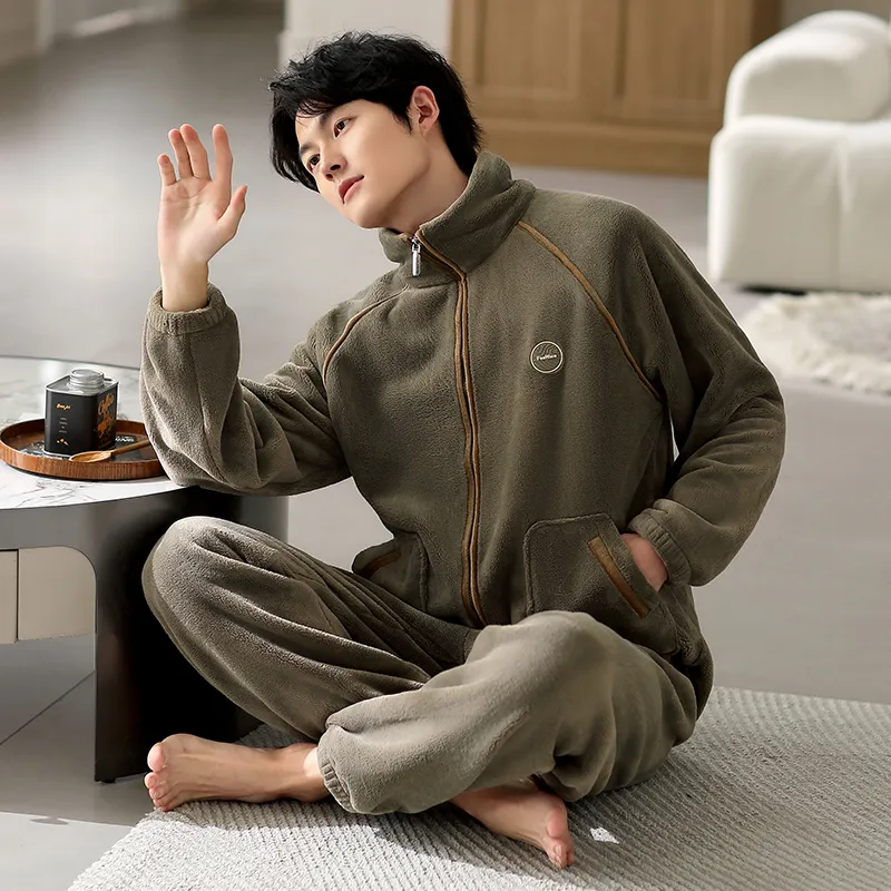 Floating Light Islands Pajama Set Shopping Bag Men's Tan-6