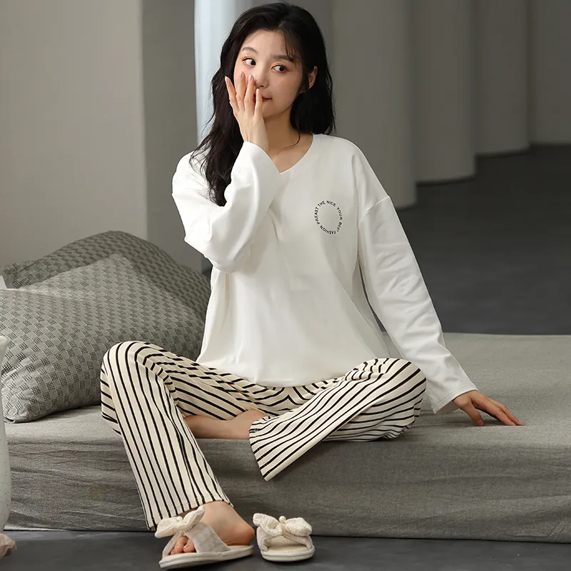 Floating Light Islands Pajama Set Women's Box White-1