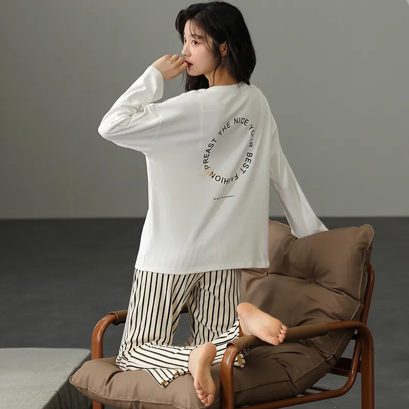 Floating Light Islands Pajama Set Women's Box White-6