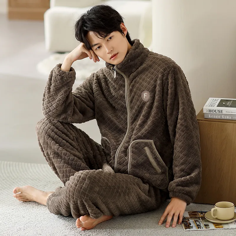 Floating Light Islands Pajama Set Shopping Bag Men's Umber-6