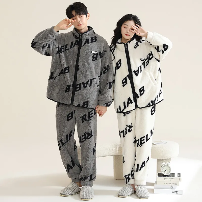 Floating light islands Unisex Pajama Sets-3