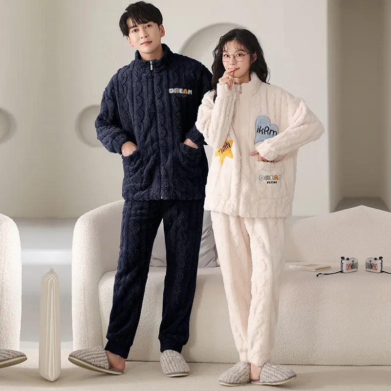 Floating light islands Unisex Pajama Sets-7