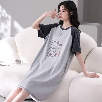 Floating Light Islands Nightgown Women's Gift Box Set Light Blue