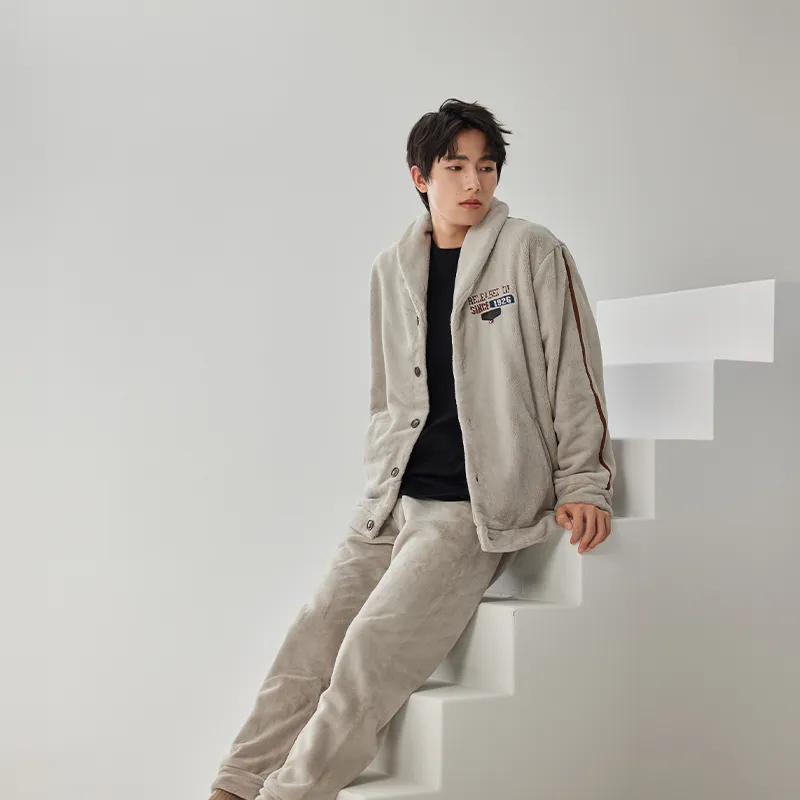 Floating light islands Men Pajama Sets-1