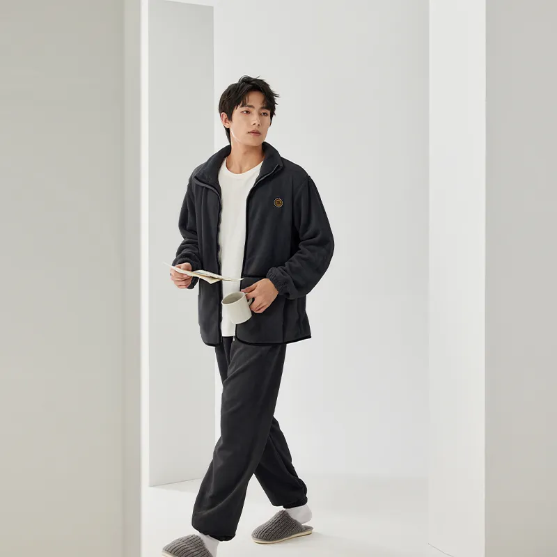 Floating light islands Men Pajama Sets-6