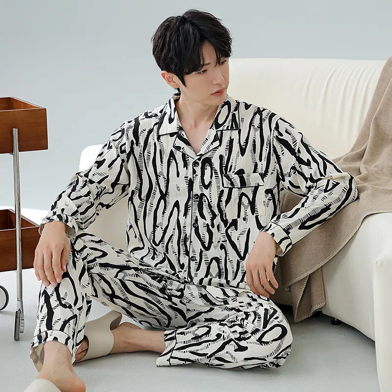 Floating Light Islands Pajama Set Men's-1