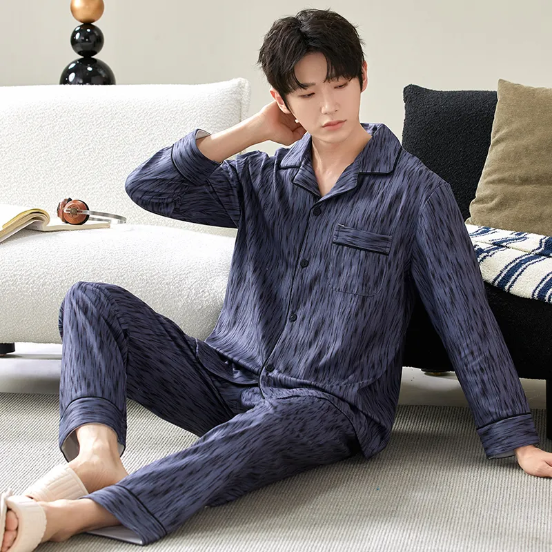 Floating Light Islands Pajama Set Men's-5