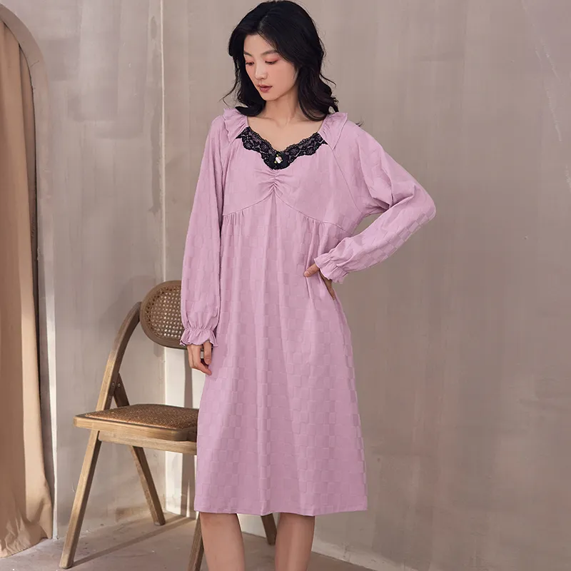 Floating Light Islands Nightgown Women's Box Purple-1