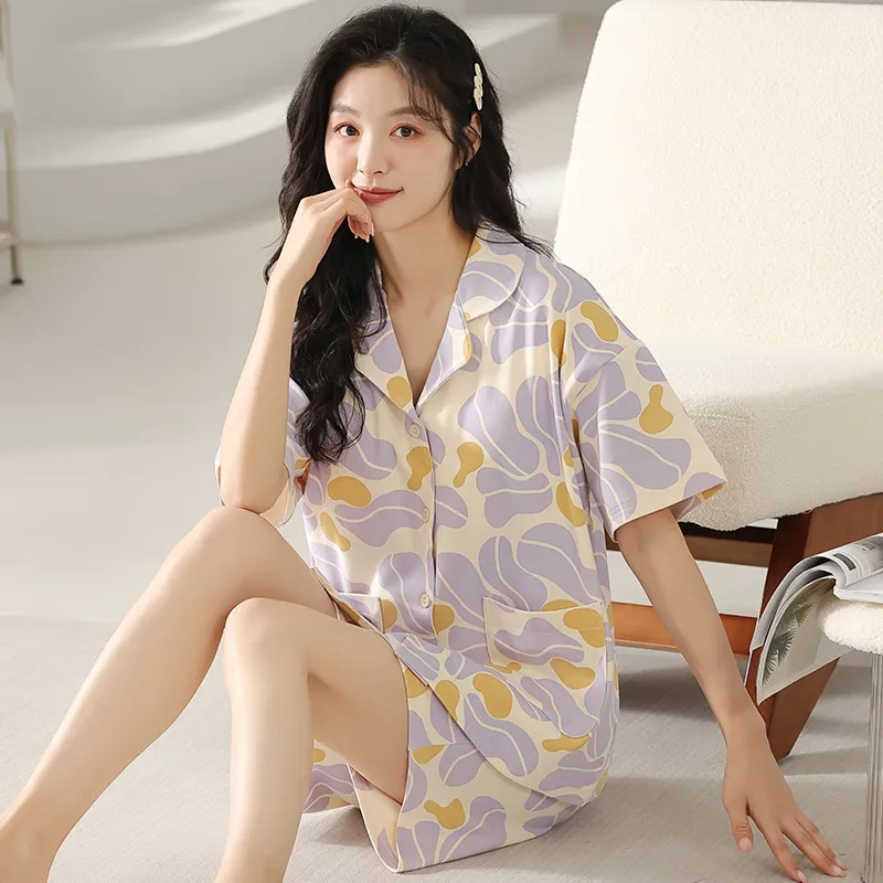 Floating Light Islands Pajama Set Women's Box Multicolor-3
