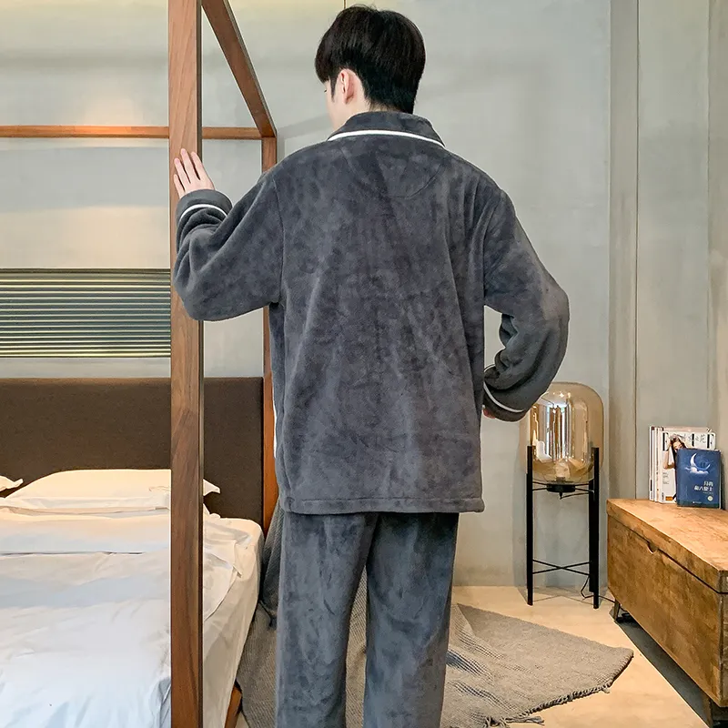 Floating light islands Men Pajama Sets-5