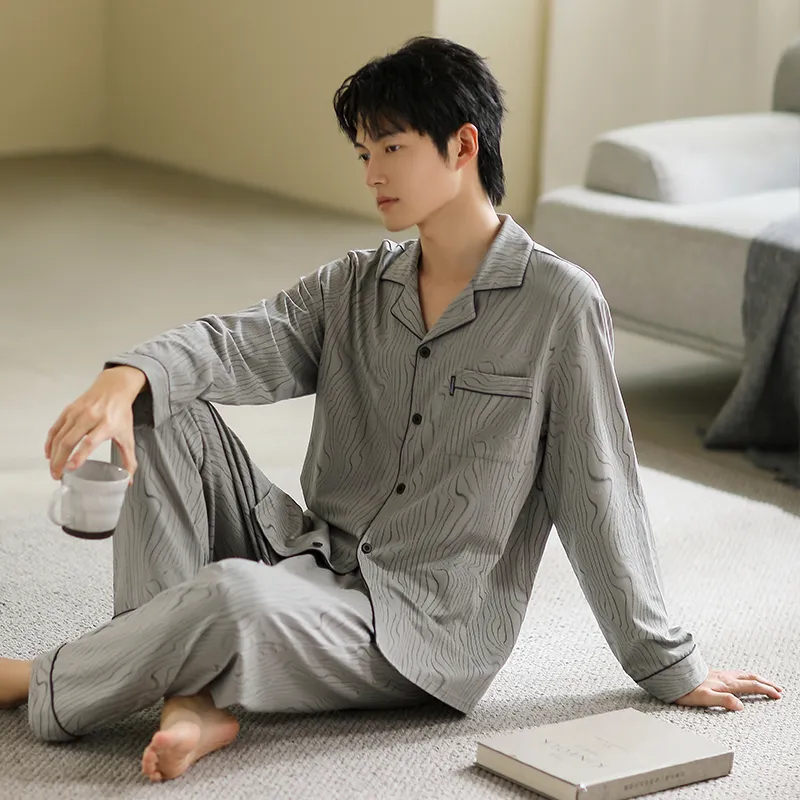 Floating Light Islands Pajama Set Men's-3