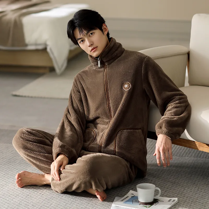 Floating Light Islands Pajama Set Shopping Bag Men's Umber-4